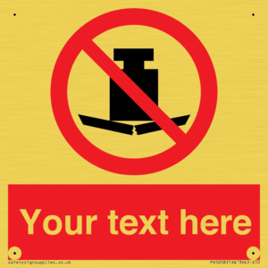 Custom No Heavy Loads Sign